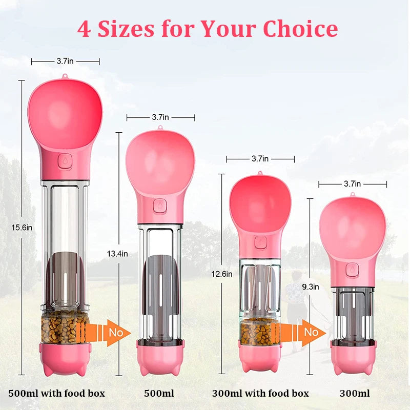 3-in-1 portable water bottle