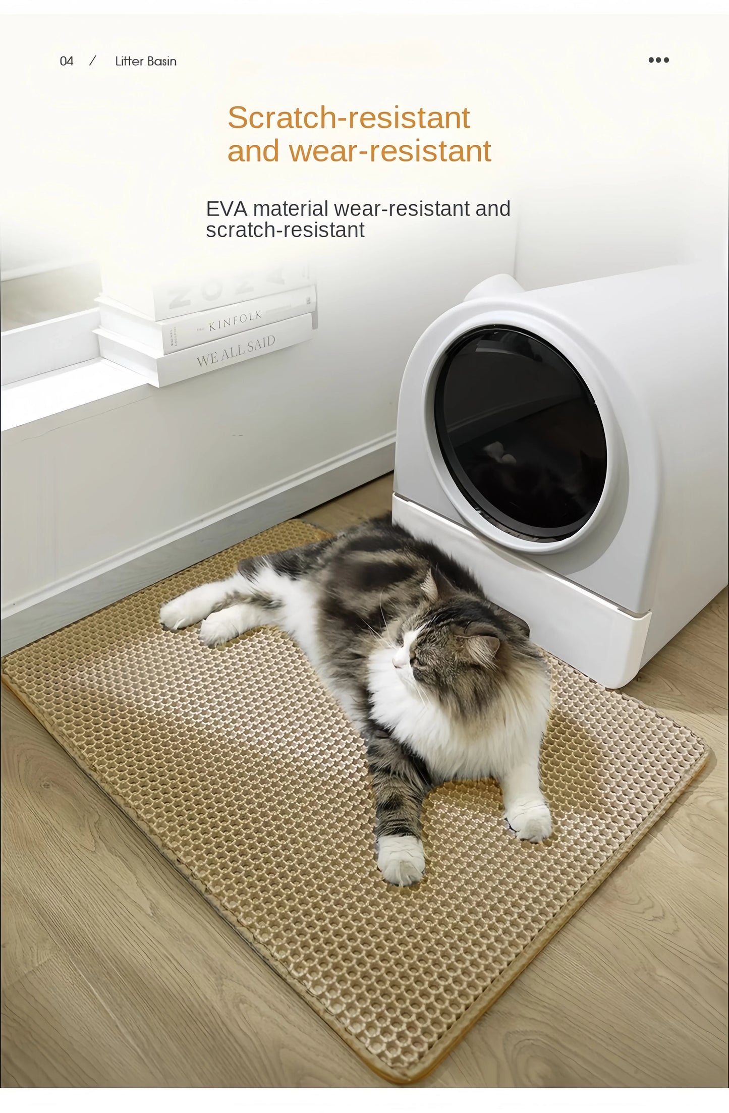 Cat litter mat