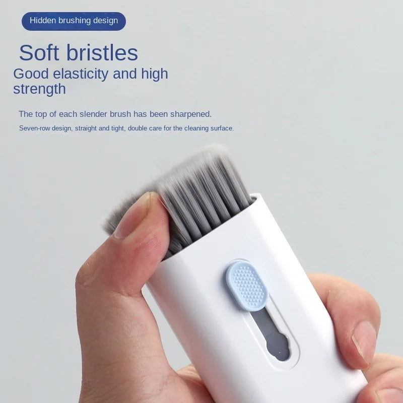 7-in-1 Computer Keyboard Cleaner Brush Kit Earphone Cleaning Pen For Headset Keyboard Cleaning Tools Cleaner Keycap Puller Kit