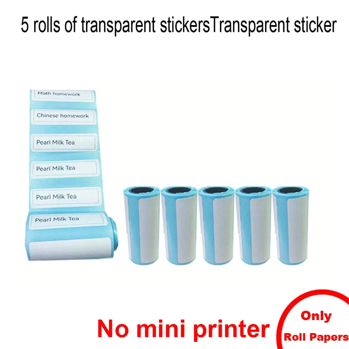 Mini Portable Inkless Sticker Printer | Pocket Thermal Printer