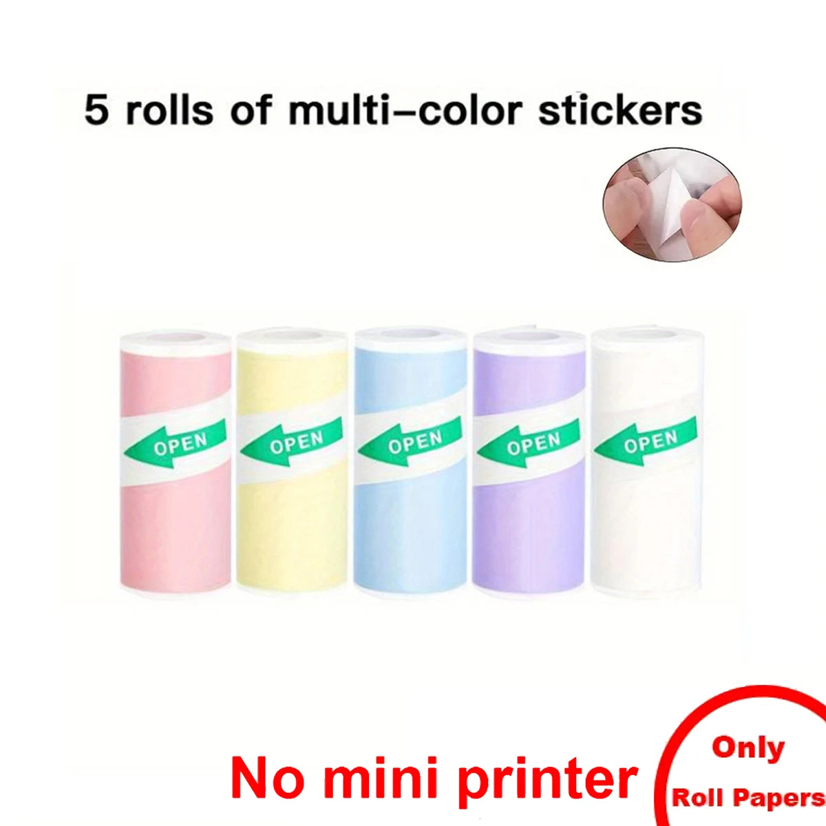 Mini Portable Inkless Sticker Printer | Pocket Thermal Printer