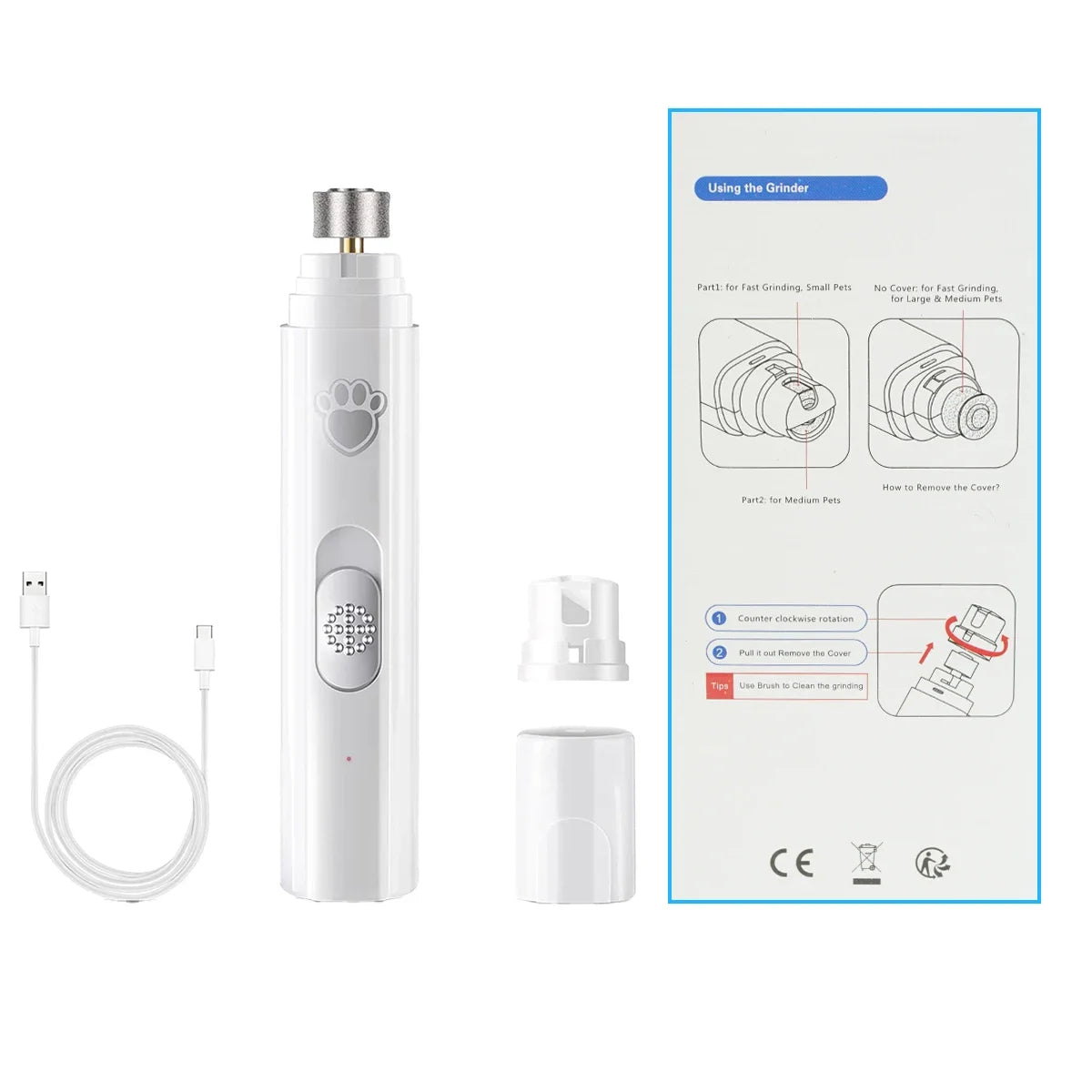 Electric Nail Grinder for Pets