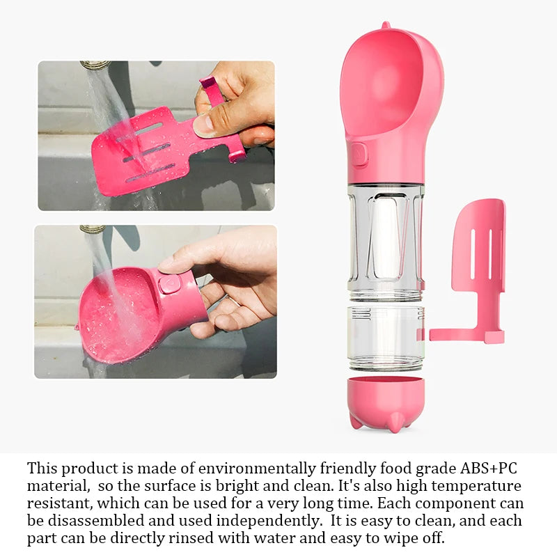 3-in-1 portable water bottle