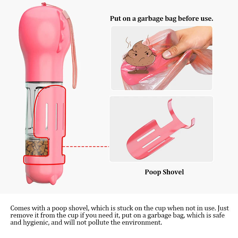 3-in-1 portable water bottle