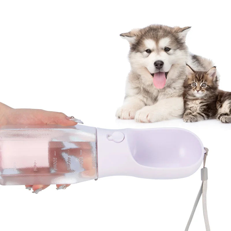 All-in-One Pet Travel Bottle – Water, Food & Poop Scoop in One