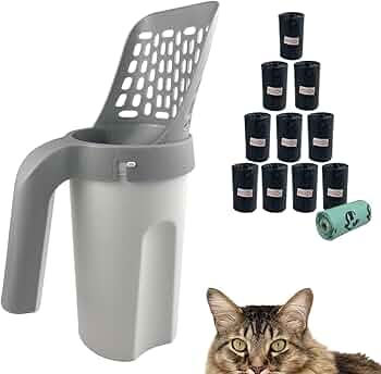 Smart Cat Litter Scoop – Deep, Durable & Bag Holder Included