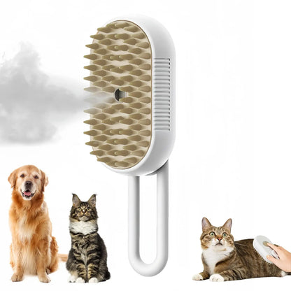 Magic 3-in-1 Pet Grooming Brush – Clean, Comb & Massage in One
