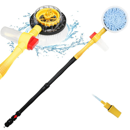 Auto Rotating Car Wash Mop Kit — Extendable Handle & Hose Nozzle