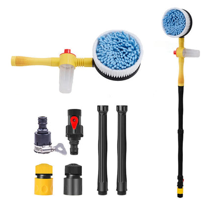 Auto Rotating Car Wash Mop Kit — Extendable Handle & Hose Nozzle