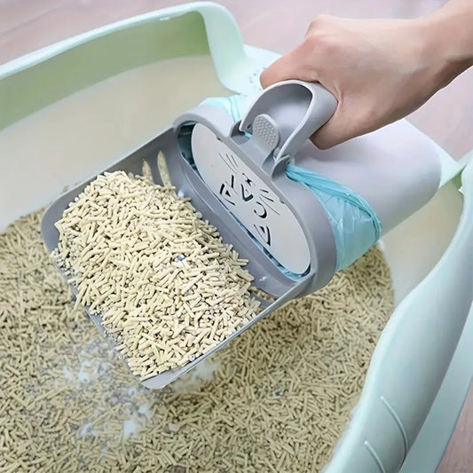 Smart Cat Litter Scoop – Deep, Durable & Bag Holder Included