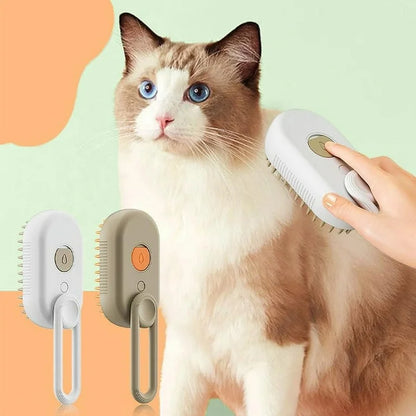 Magic 3-in-1 Pet Grooming Brush – Clean, Comb & Massage in One
