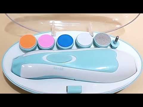 6 in 1 Baby & Kids Electric Nail Trimmer / Polisher Manicure Set