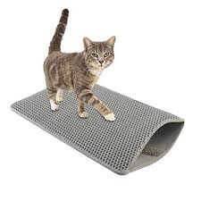 Double-Layer Waterproof Cat Litter Mat Trap Litter & Keep Floors Clean